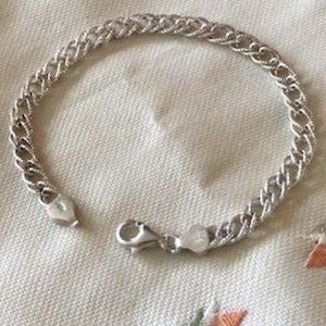 Silver Chain Link Bracelet - dainty, delicate and 7" of dancing fun